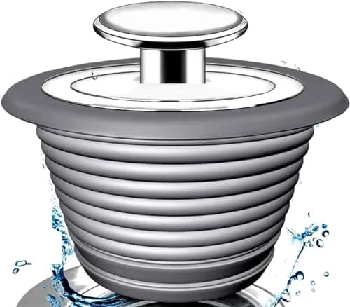 VIPMORE Universal Bathtub Drain Stopper, Sink & Tub Stopper, Bathroom Drain Plug 5.1cm (2 inch) | Watertight Seal for Drains 2.8cm-5.1cm thumbnail 9