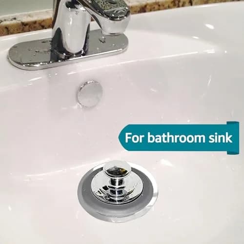 VIPMORE Universal Bathtub Drain Stopper, Sink & Tub Stopper, Bathroom Drain Plug 5.1cm (2 inch) | Watertight Seal for Drains 2.8cm-5.1cm thumbnail 2