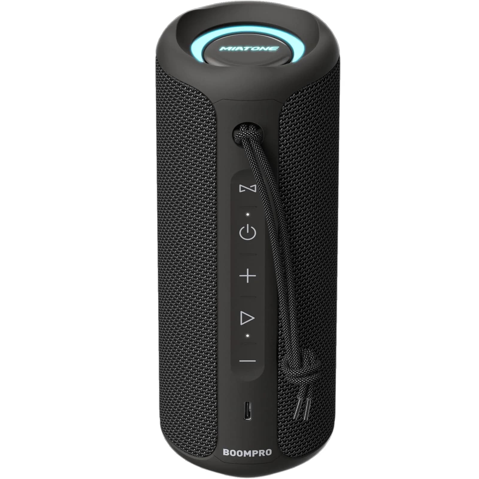 MIATONE 36W Portable Bluetooth Speaker with Stereo Sound & 24H Playtime | IPX7 Waterproof, USB-C Outdoor Speaker (Black)