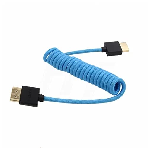 HangTon HDMI 4K 120p 8K 30p Cable for Sony A7RV A7IV A7SIII FX30 | HDMI 2.1 8K/4K Support, 30cm Coiled thumbnail 3