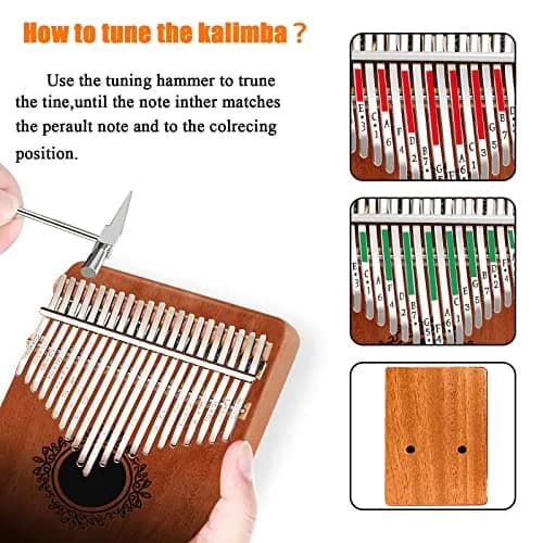 YSYFFPXXYYS Kalimba 21 Keys | Portable Thumb Piano for Adults & Beginners, Handcrafted with High-Quality Ore Steel & Solid Wood thumbnail 5
