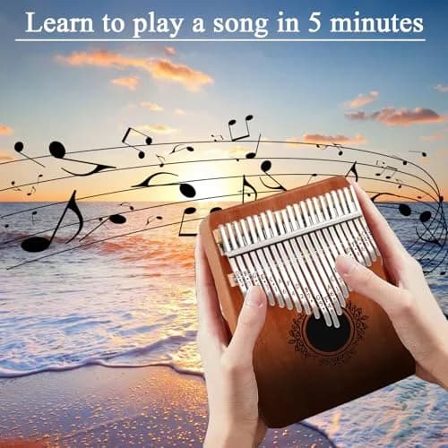 YSYFFPXXYYS Kalimba 21 Keys | Portable Thumb Piano for Adults & Beginners, Handcrafted with High-Quality Ore Steel & Solid Wood thumbnail 2