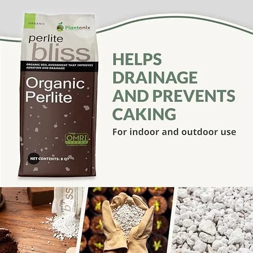 Plantonix Perlite Bliss 24 Qts Organic Soil Amendment for Plants | Improves Drainage & Aeration thumbnail 2