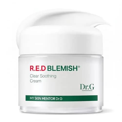Dr.G R.E.D. Blemish Clear Soothing Face Cream 70ml (2.36 fl oz) | Lightweight Hydration for All Skin Types thumbnail 1