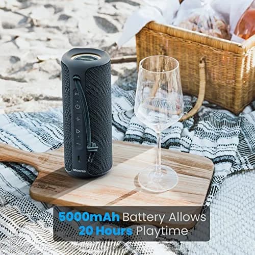 MIATONE 36W Portable Bluetooth Speaker | Stereo Sound, 24H Playtime, IPX7 Waterproof (Blue) thumbnail 3
