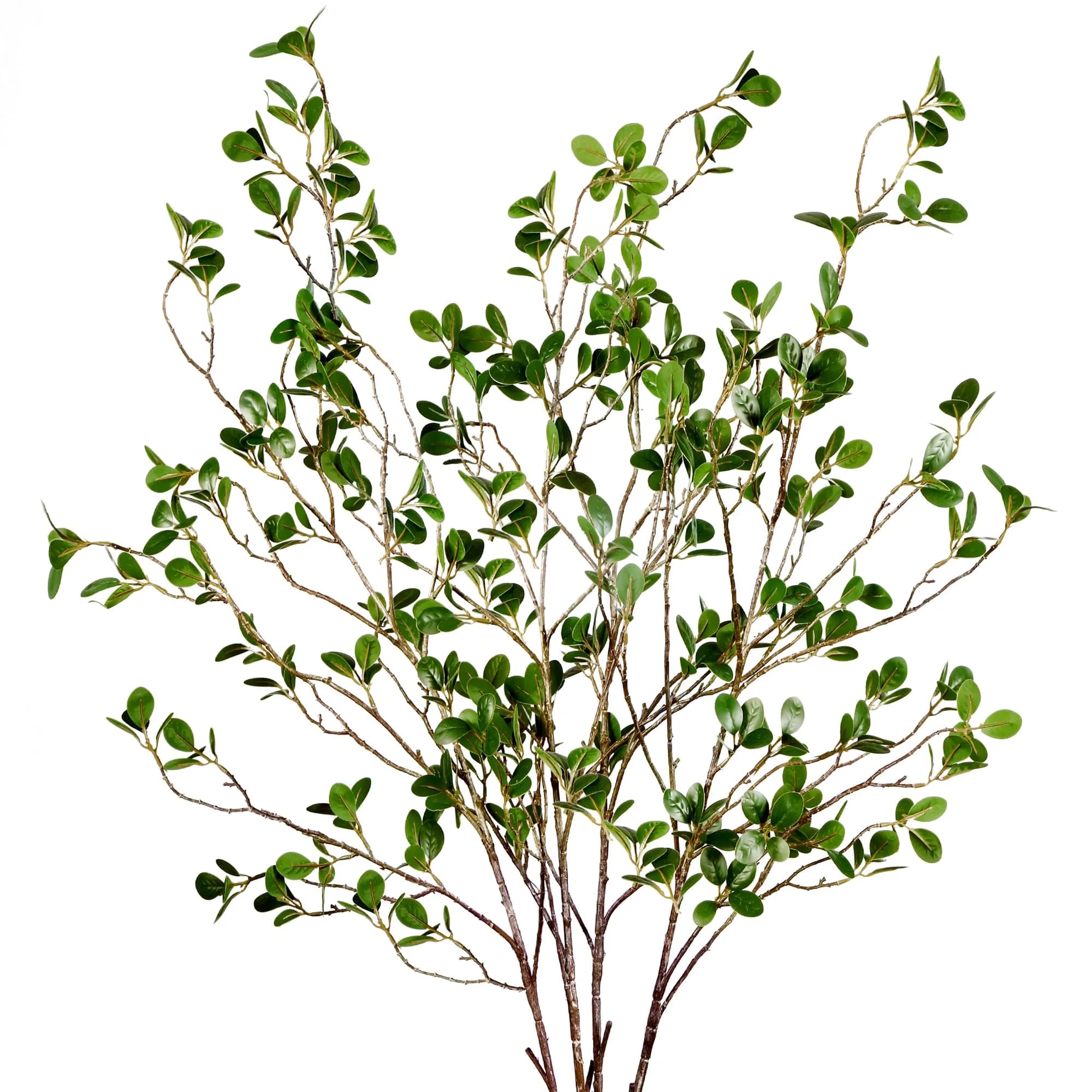 Sggvecsy Artificial Ficus Branches 43’’ | Realistic Greenery for Home & Office — Green