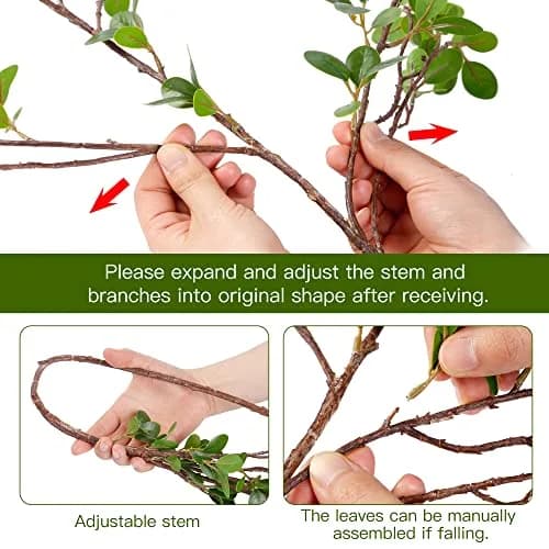 Sggvecsy Artificial Ficus Branches 43’’ | Realistic Faux Greenery for Home & Office thumbnail 6