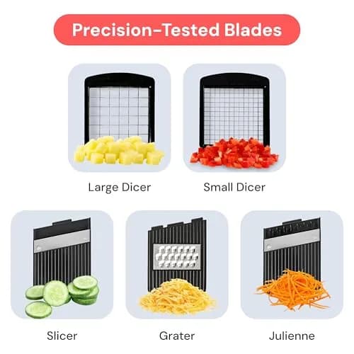 Fullstar Pro XL Vegetable Chopper & Mandoline Slicer with Catch Tray, 1.7 L (1.69 kg) | 6-in-1 Kitchen Tool thumbnail 4