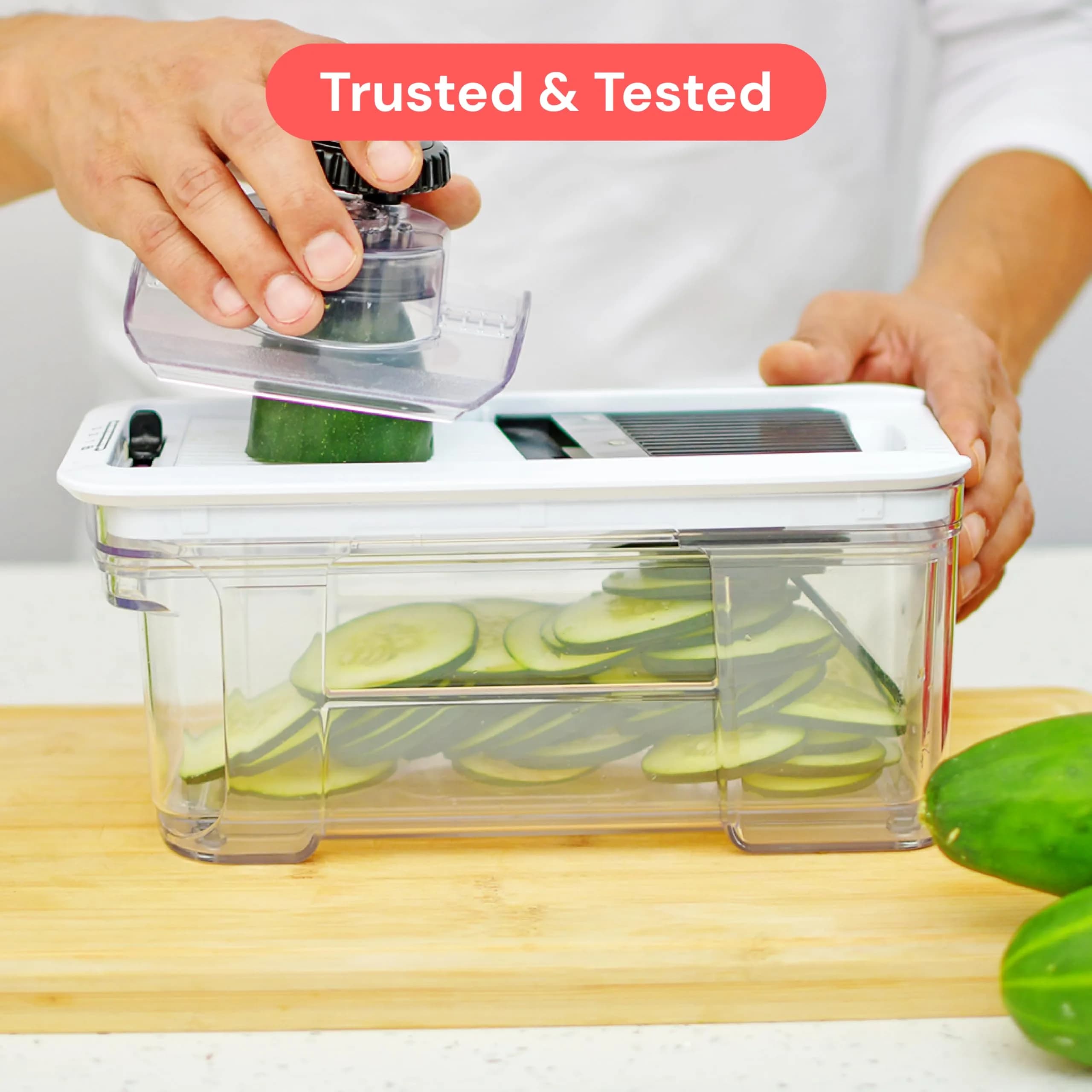 Fullstar Pro XL Vegetable Chopper & Mandoline Slicer with Catch Tray, 1.7 L (1.69 kg) | 6-in-1 Kitchen Tool - view 9