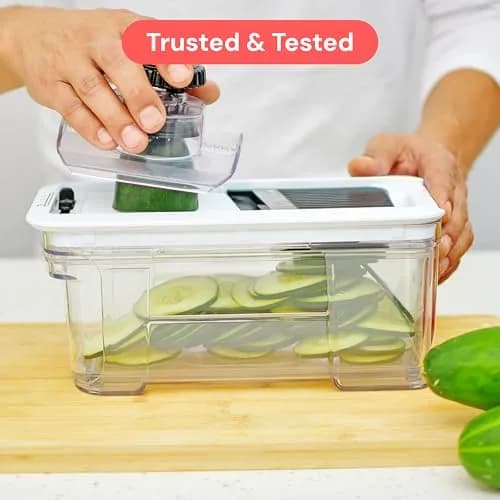 Fullstar Pro XL Vegetable Chopper & Mandoline Slicer with Catch Tray, 1.7 L (1.69 kg) | 6-in-1 Kitchen Tool thumbnail 9