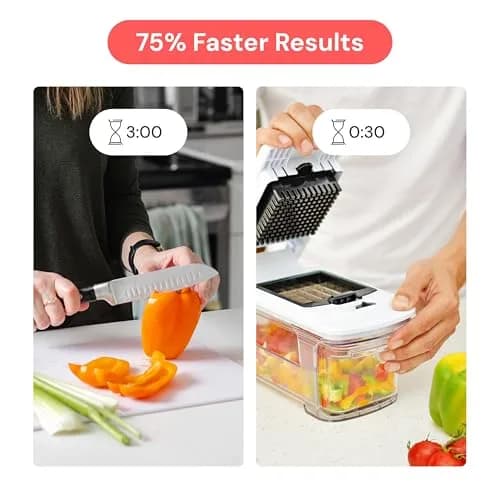 Fullstar Pro XL Vegetable Chopper & Mandoline Slicer with Catch Tray, 1.7 L (1.69 kg) | 6-in-1 Kitchen Tool thumbnail 3