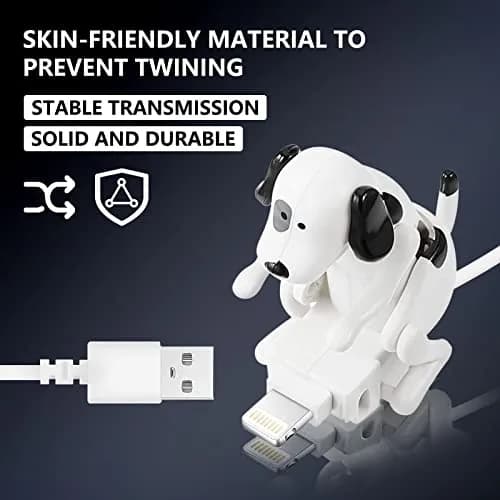 Fourmor Funny Dog Fast Charger Cable - Portable Stray Dog Toy Smartphone USB Charging Cable for iPhone Type-C Various Models Phones thumbnail 5