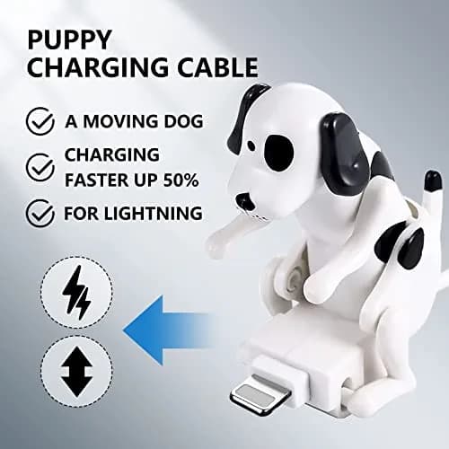Fourmor Funny Dog Fast Charger Cable - Portable Stray Dog Toy Smartphone USB Charging Cable for iPhone Type-C Various Models Phones thumbnail 3