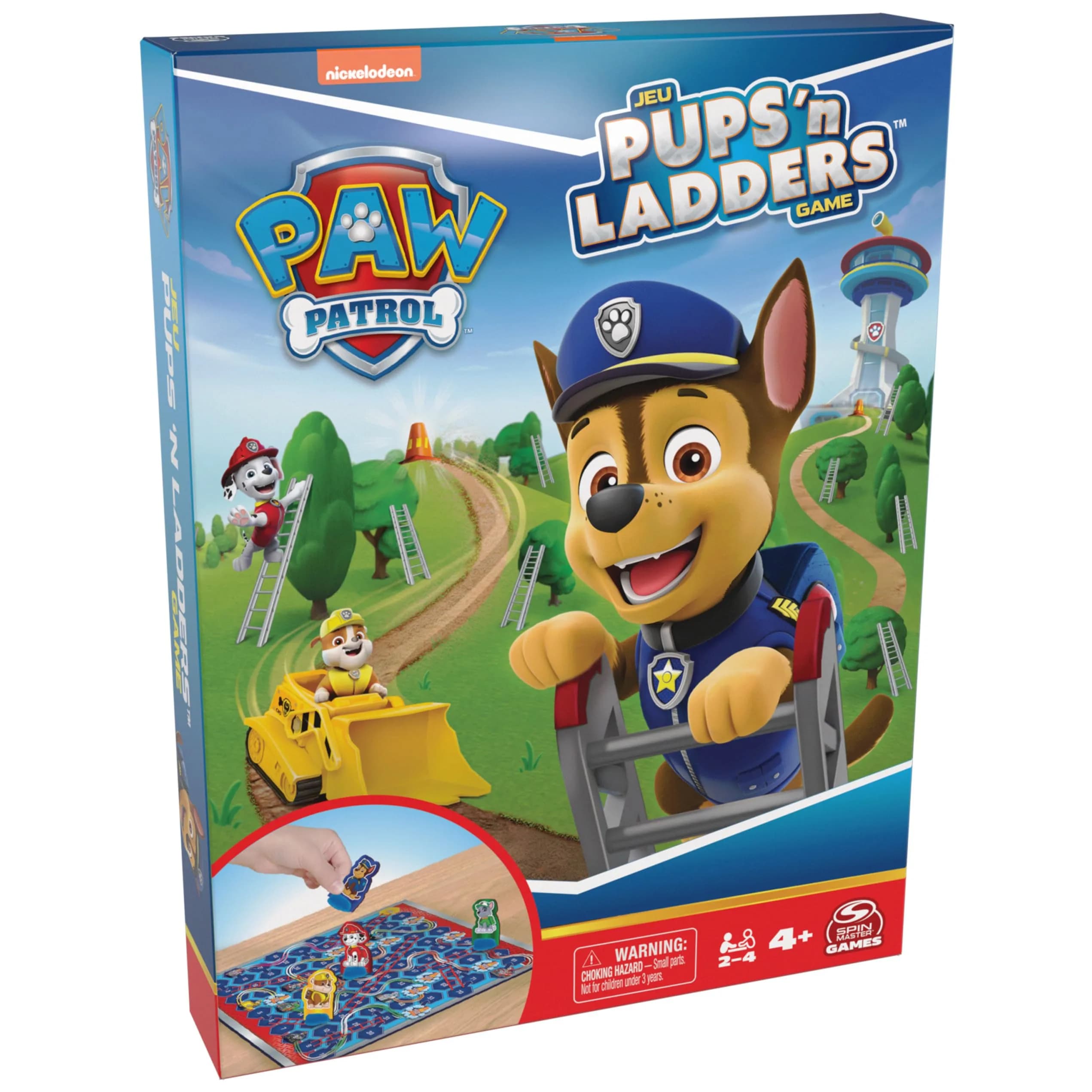 Spin Master Games PAW Patrol Pups ‘N Ladders Game 2-4 Players | Classic Board Game for Kids Ages 4+ — Paw Patrol Pups ?N Ladders Game