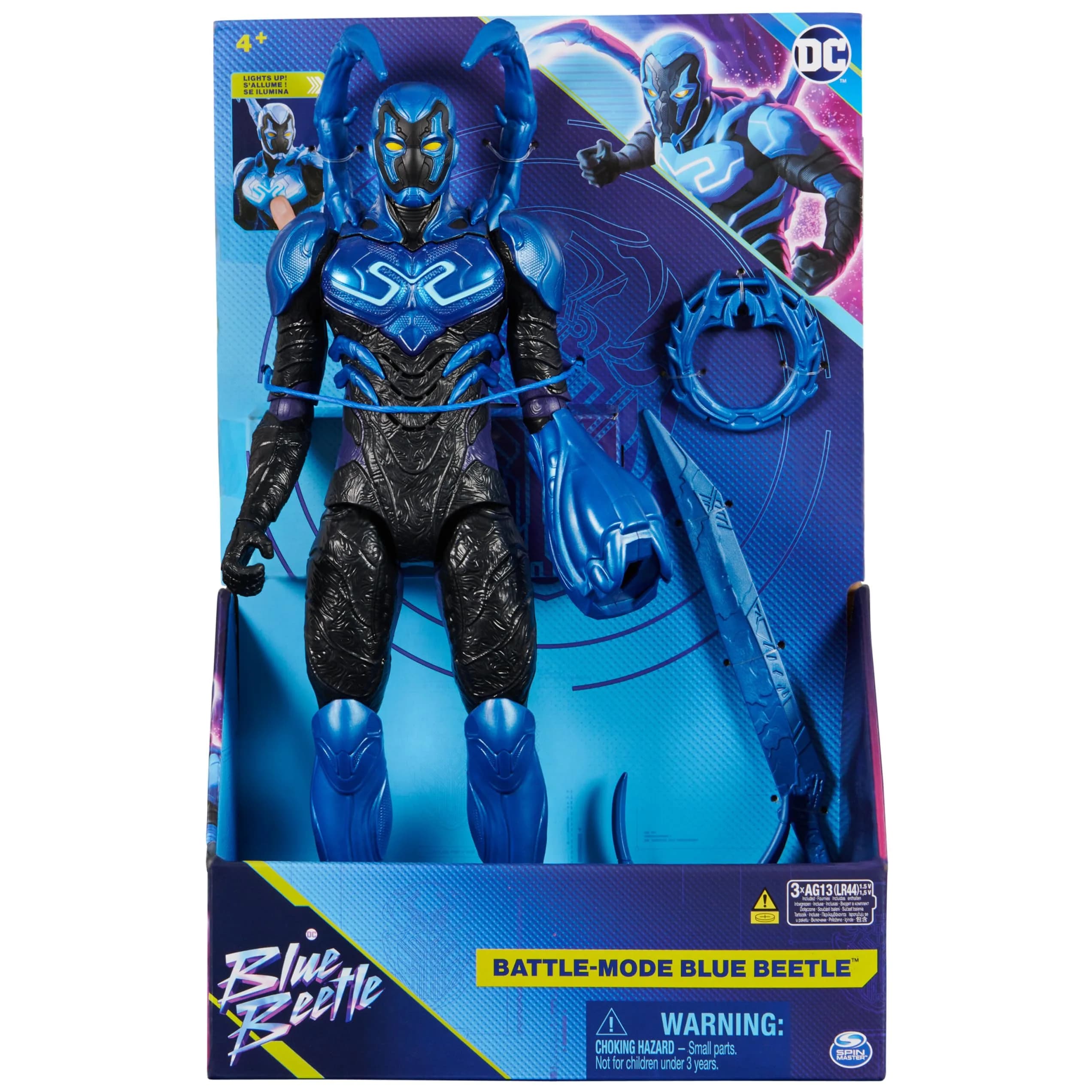 DC Comics Battle-Mode Blue Beetle Action Figure 12-inch (30 cm) | Lights & Sounds - view 2