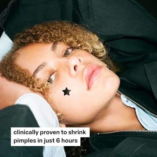 Starface Hydro-Star® Black Hydrocolloid Star-Shaped Pimple Patch, 96 ct | Fun, Protective & Suitable for Sensitive Skin thumbnail 7