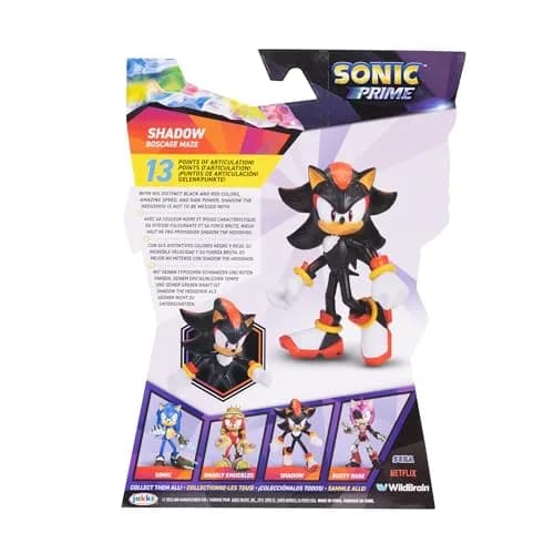 JAKKS Pacific Sonic Prime 5" Action Figure Shadow Green Hill Zone | 12-Point Articulated Toy for Kids thumbnail 5