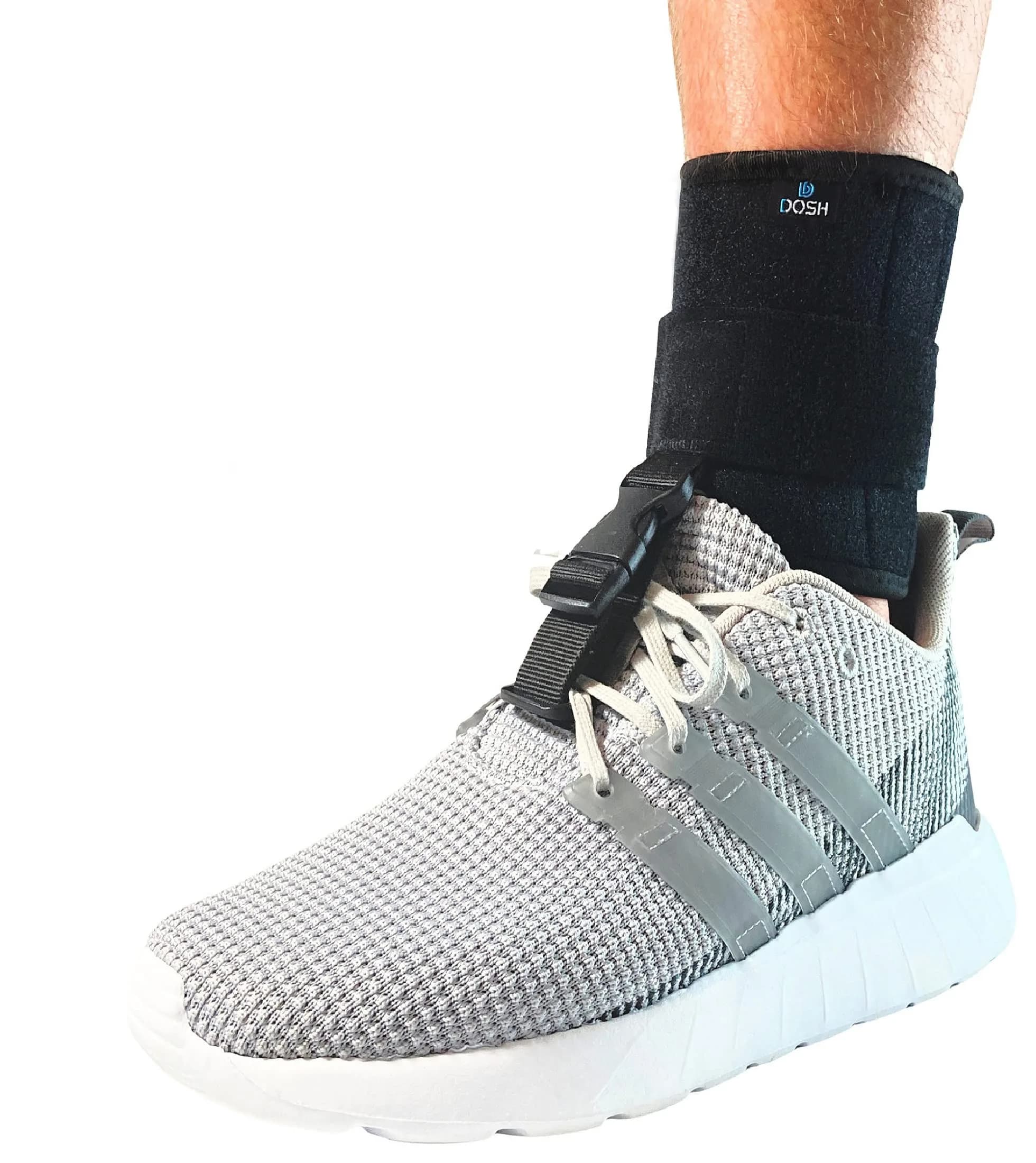 Dosh AFO Foot Drop Brace - Drop Foot Support for Walking | Unisex Beige — Black