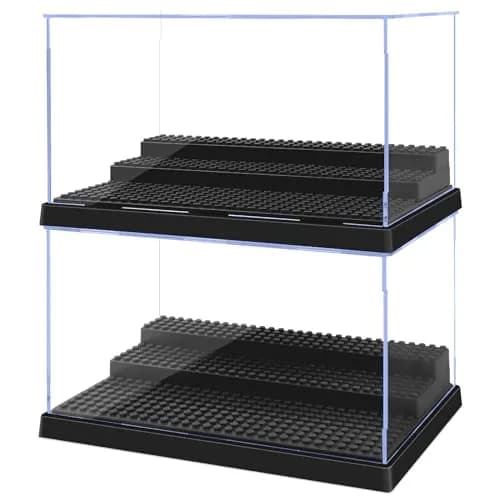 Pokiiulk Display Cases for Minifigures 2-Pack | Acrylic Acrylic Display Enclosure for Kids & Adults thumbnail 1