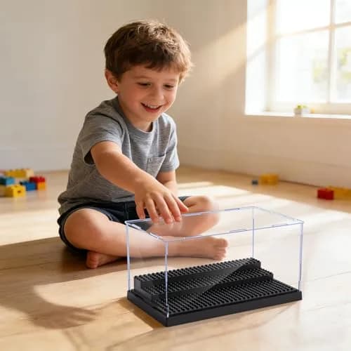 Pokiiulk Display Cases for Minifigures 2-Pack | Acrylic Acrylic Display Enclosure for Kids & Adults thumbnail 6