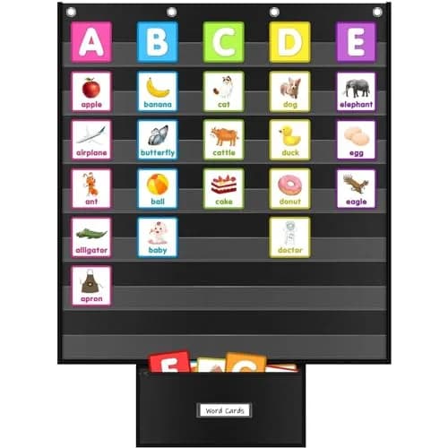 ALSLEA Standard Pocket Chart 71cm x 71cm (28"x28") | Classroom Organization & Learning Tool thumbnail 1
