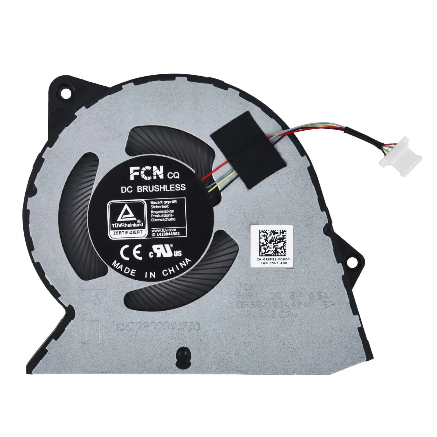 KBRPARTS Replacement CPU Cooling Fan for Dell Inspiron 3510-3535 Vostro 3420-3510 Series Laptop | 4-Pin Connector - main product image