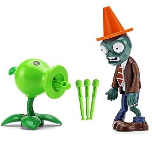 JHESAO Plants and Zombies Action Figures Set 2 PCS | PVZ Toys for Kids & Fans, Birthday & Christmas Gift thumbnail 1