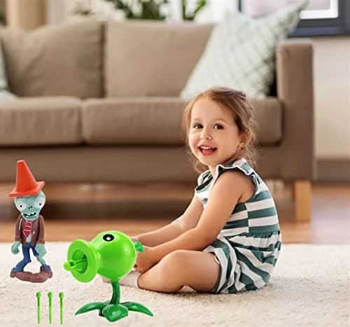 JHESAO Plants and Zombies Action Figures Set 2 PCS | PVZ Toys for Kids & Fans, Birthday & Christmas Gift thumbnail 6