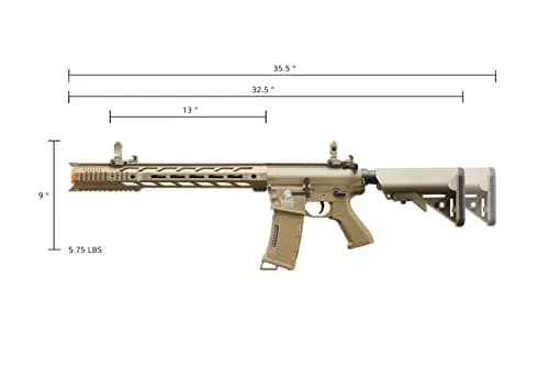 Lancer Tactical Gen 2 Polymer Airsoft M4 Interceptor SPR with 130 Rnd Mid Mag | Lightweight & Durable thumbnail 6