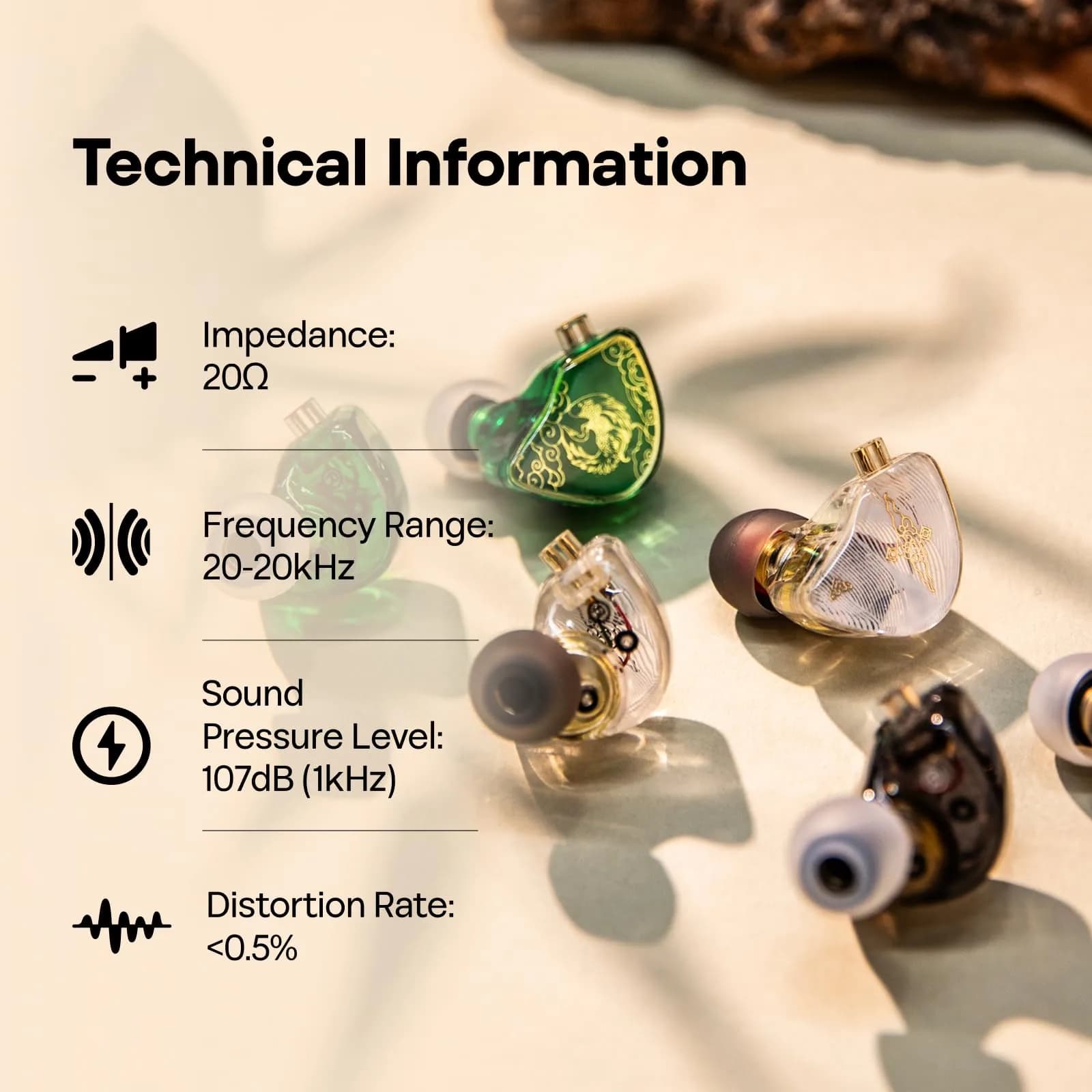 Linsoul TANGZU Wan'er S.G 10mm DD Driver PET Diaphragm IEM with Metal Nozzle, 1.2m OFC Cable | Smooth, Full-Bodied Sound - view 8
