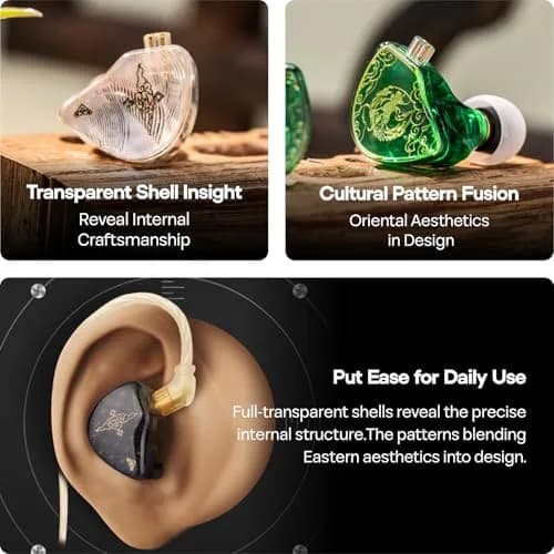 Linsoul TANGZU Wan'er S.G 10mm DD Driver IEM with Metal Nozzle & 0.78mm 2Pin Cable | Black thumbnail 5