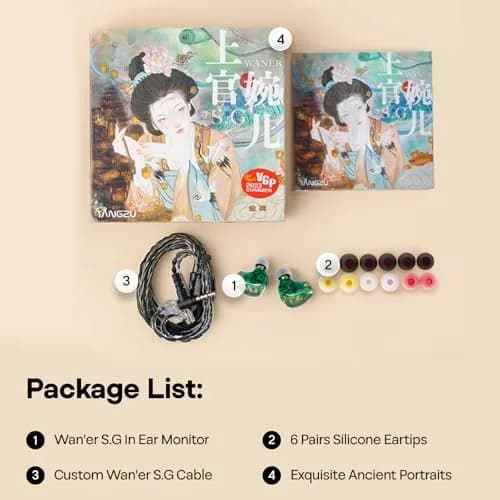 Linsoul TANGZU Wan'er S.G 10mm DD Driver IEM with Metal Nozzle & 0.78mm 2Pin Cable | Black thumbnail 9