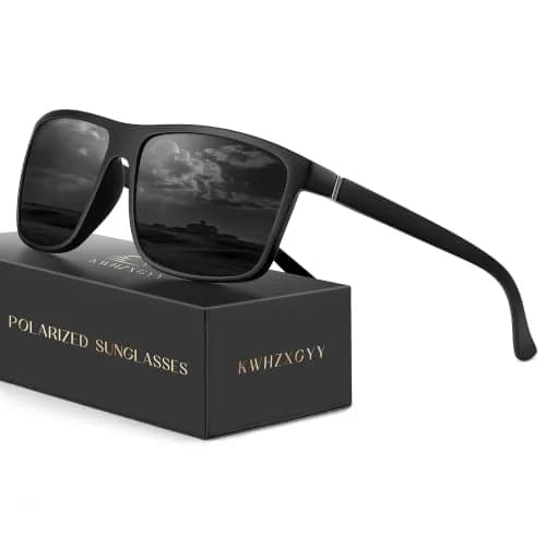 KWHZXGYY Polarized Sunglasses for Men & Women, Retro Square Frame, UV400 Protection thumbnail 1