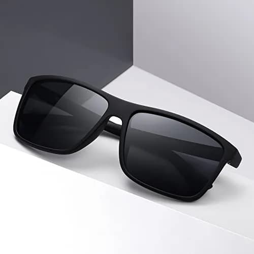 KWHZXGYY Polarized Sunglasses for Men & Women, Retro Square Frame, UV400 Protection thumbnail 2