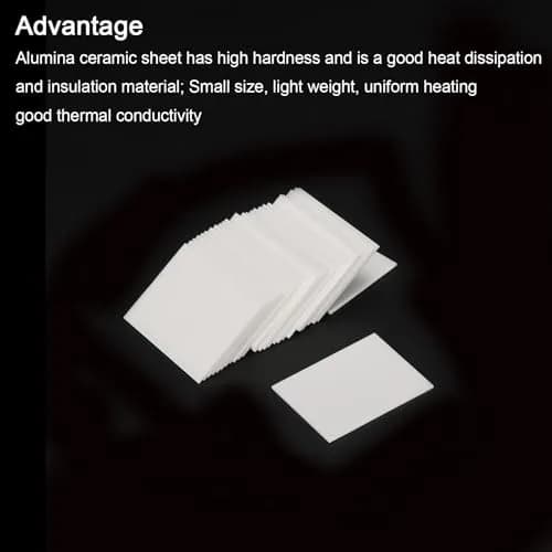 PATIKIL Alumina Ceramic Sheet 28x22x1mm (1.1x0.87x0.04 inch) - 10 Pack | High Hardness Thermal Conductor thumbnail 4