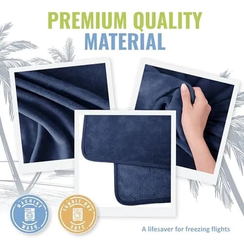 BOACAY Soft & Warm Travel Blanket Pillow 100x160cm (40x63") | Breathable Micro Plush for All Seasons thumbnail 5