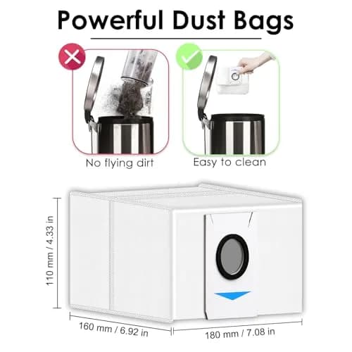 CHAIN PEAK T20 OMNI Dust Bags (10 Pieces) | Compatible with ECOVACS DEEBOT T20 OMNI, X1 OMNI, X1 PRO OMNI, T10 OMNI Auto-Empty Station thumbnail 7