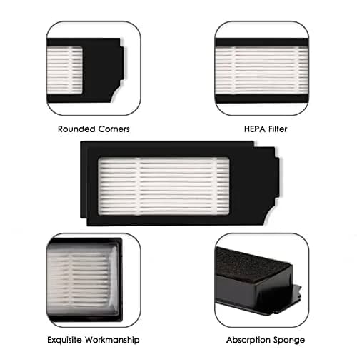 CHAIN PEAK HEPA Filter 5 Pack for Ecovacs DEEBOT N20/X1/T10 Series | 0.8 kg (1.76 lb) thumbnail 6