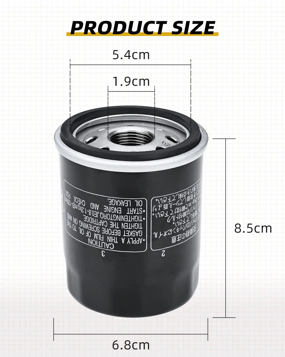 QUICKWOLF Oil Filter 2540086 for Polaris Ranger/RZR/Sportsman/General/ACE 500-1000 Models | Replaces OEM 2540086, 2540122 - view 5