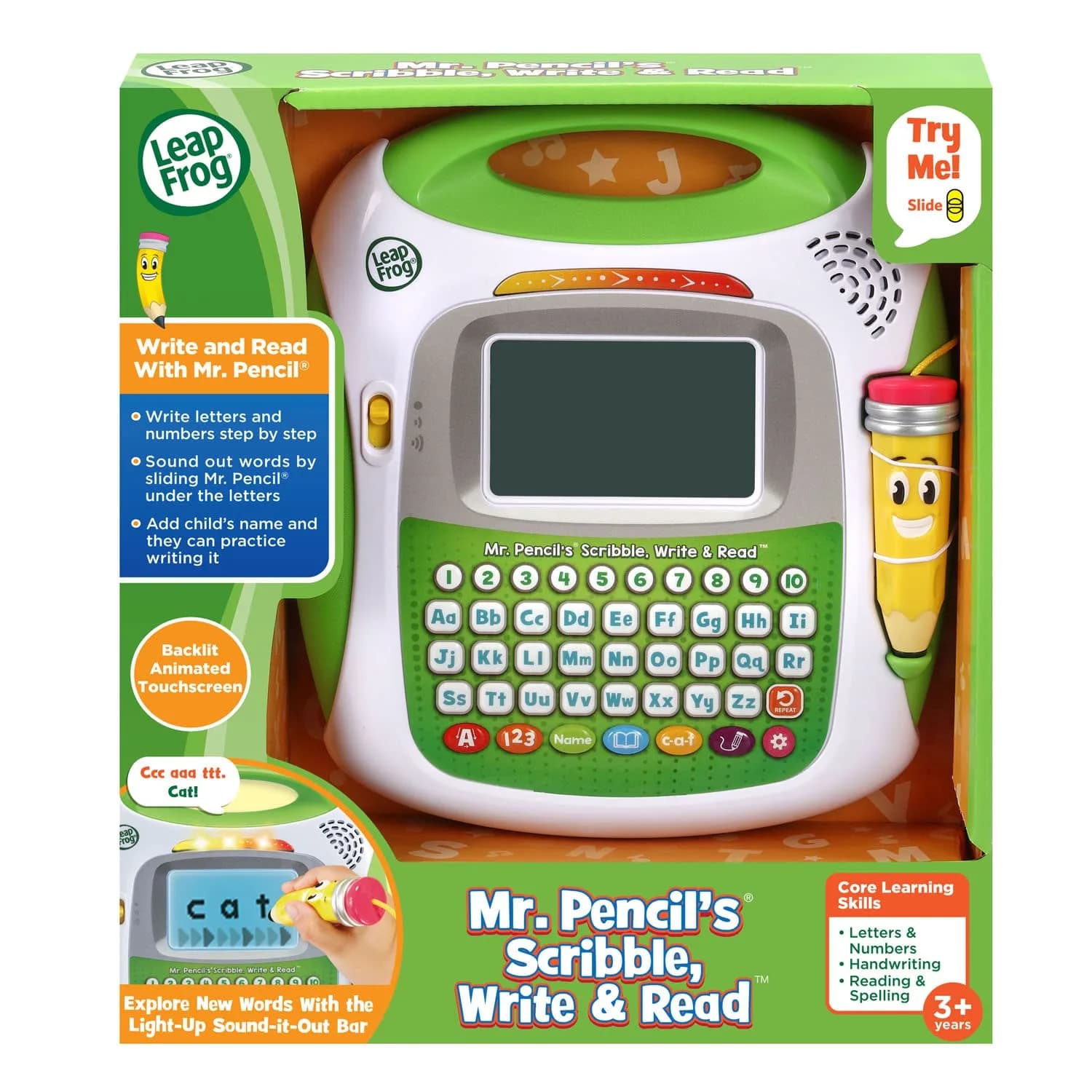 LeapFrog Mr. Pencil's Scribble Write and Read Electronic Learning Toy | Ages 3+ Years - view 7