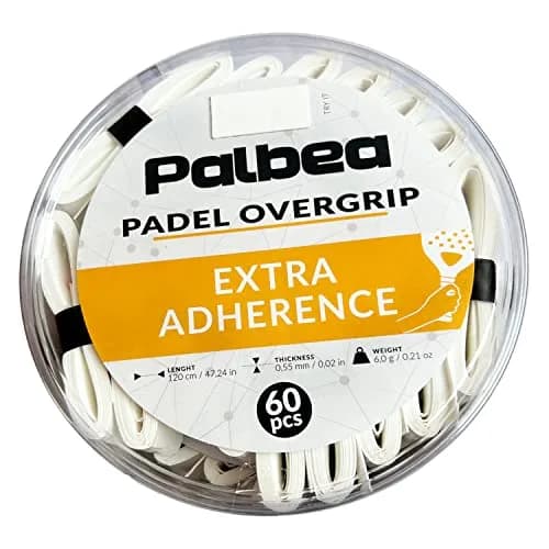 Palbea Padel Racket Grip Tape 60-Pack White | Sweat-Absorbent, Non-Slip, Enhanced Comfort thumbnail 9