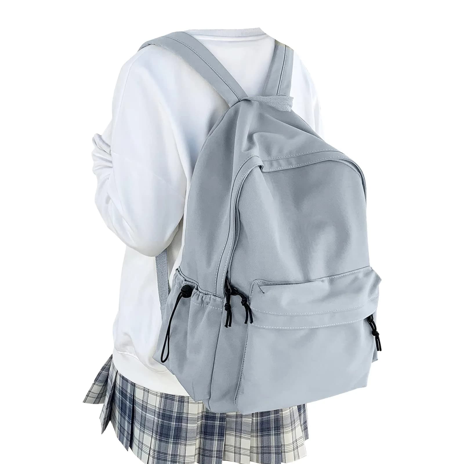 WEPOET School Backpack Girls, Waterproof Bookbag Women, College Student School Bag with 14-inch Laptop Sleeve | Blue — Blue