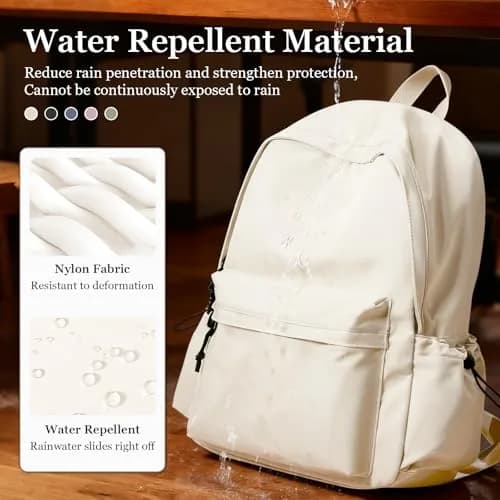 WEPOET Waterproof College Backpack for Teen Girls Boys | 32cm x 46cm x 14cm (12.6" x 18.1" x 5.5") thumbnail 7