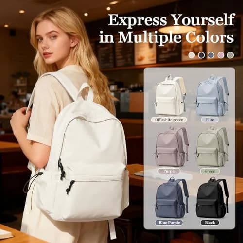 WEPOET Waterproof College Backpack for Teen Girls Boys | 32cm x 46cm x 14cm (12.6" x 18.1" x 5.5") thumbnail 8