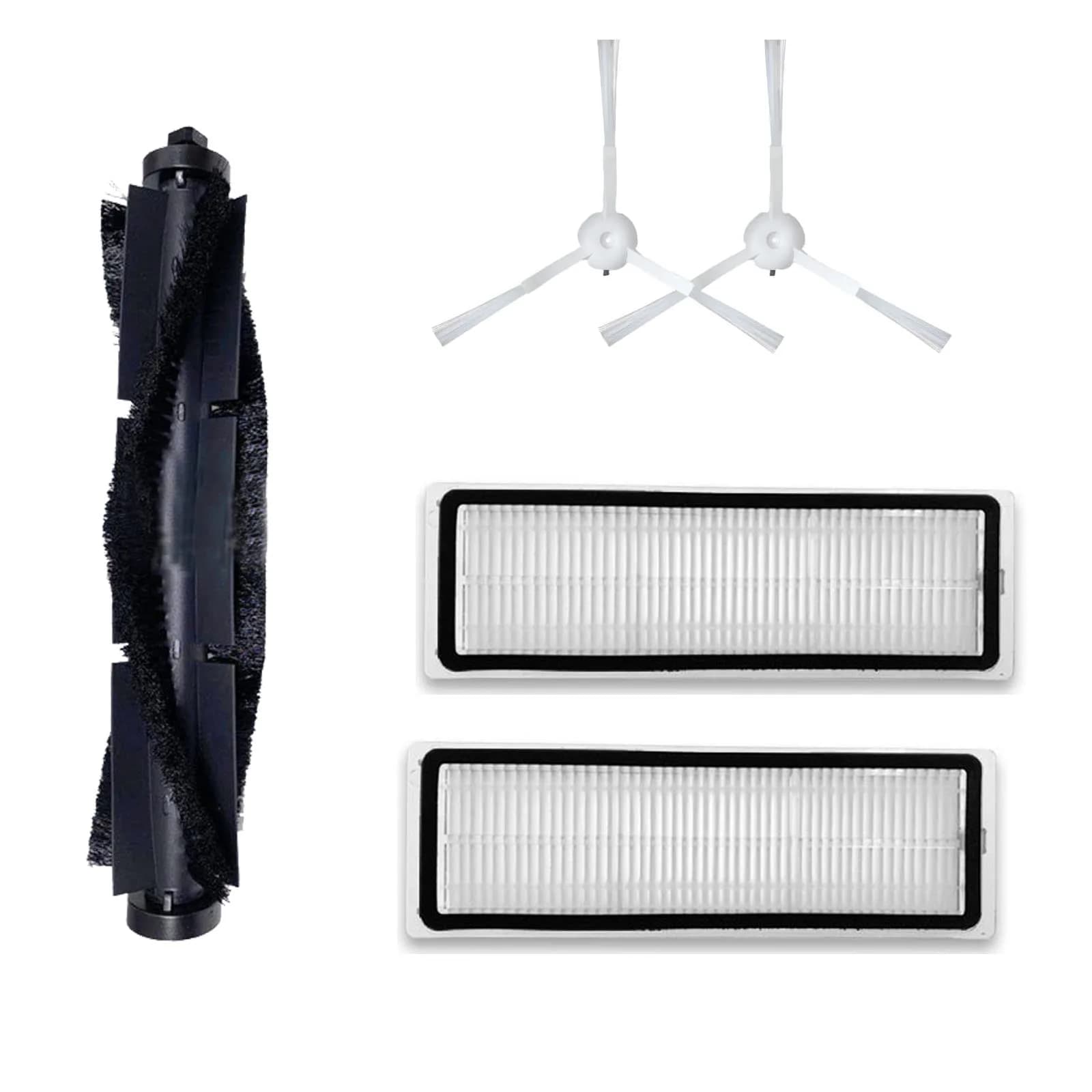 HMHAMA Replacement Parts Kit for 360 S5 S7 Robot Vacuum Cleaner | 1 Main Roller Brush, 2 Side Brushes, 2 HEPA Filters — set1