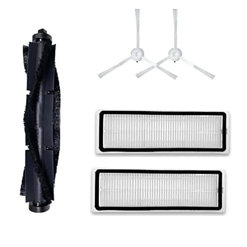 HMHAMA Replacement Parts Kit for 360 S5 S7 Robot Vacuum Cleaner | 1 Main Roller Brush, 2 Side Brushes, 2 HEPA Filters thumbnail 1
