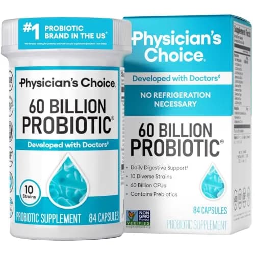 Physician's CHOICE Probiotics 60 Billion CFU - 84 Count | Supports Digestive & Gut Health thumbnail 1