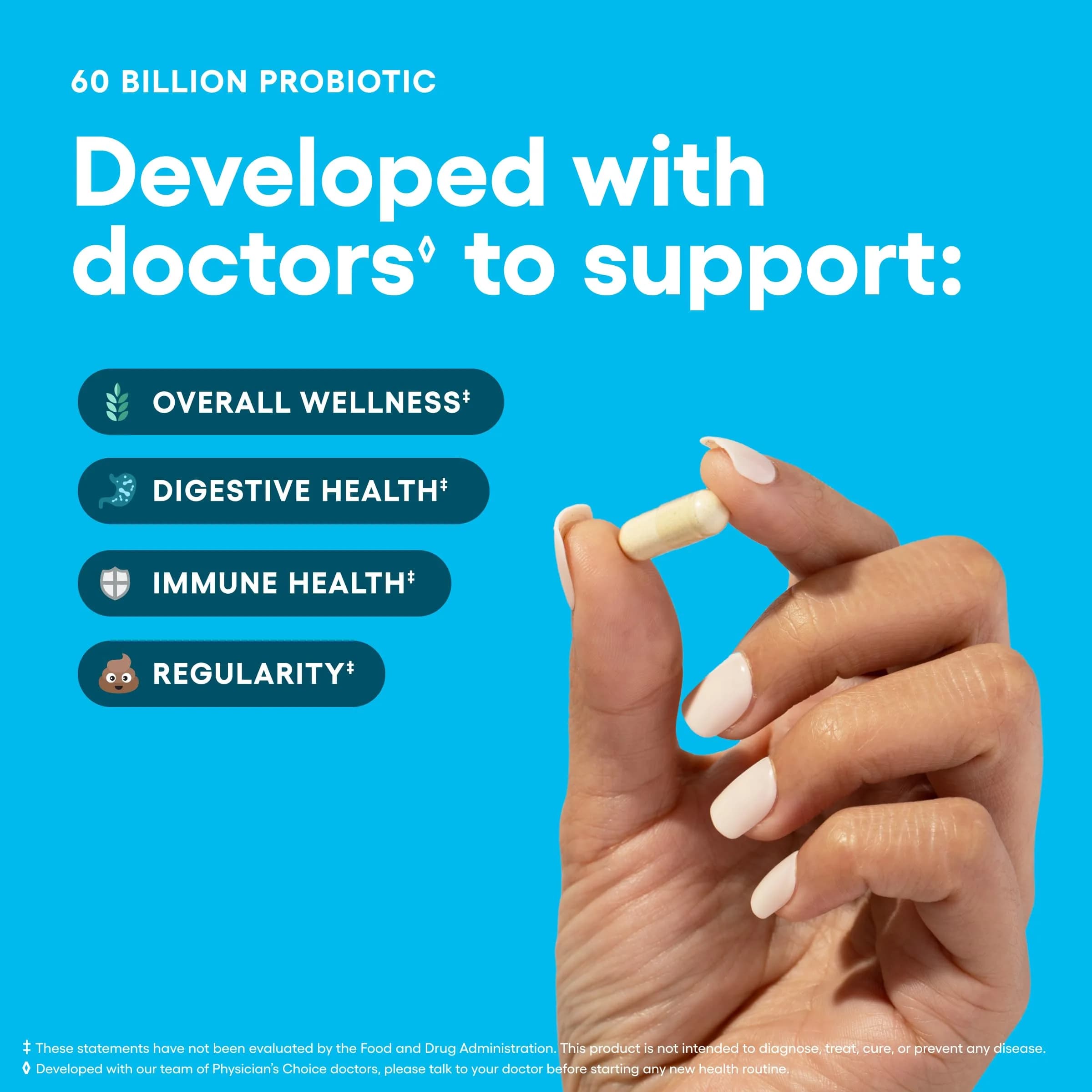 Physician's CHOICE Probiotics 60 Billion CFU (84 Count) - Supports Gut Health & Digestion - view 3