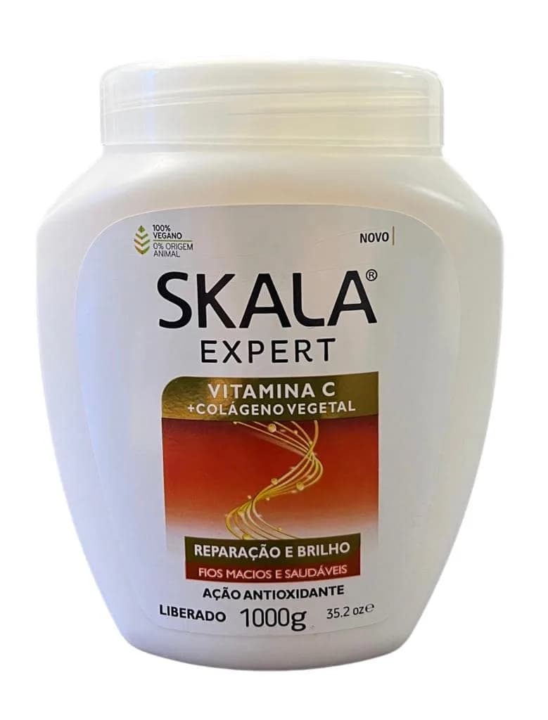 Skala Expert Vitamin C + Vegetal Collagen 1kg | Repair & Shine for All Hair Types — 32 Ounce