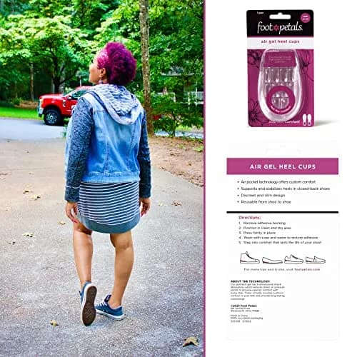 Foot Petals Heel Cups | Prevent Cracked Heels & Stabilize Heels in Women's Shoes thumbnail 4